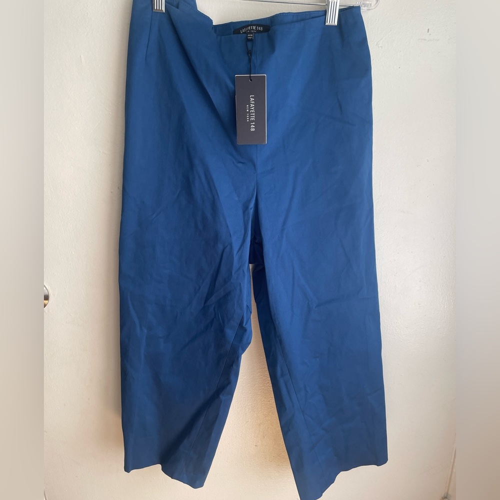 Lafayette 148 New York Capri Pants Glaze Blue 24W